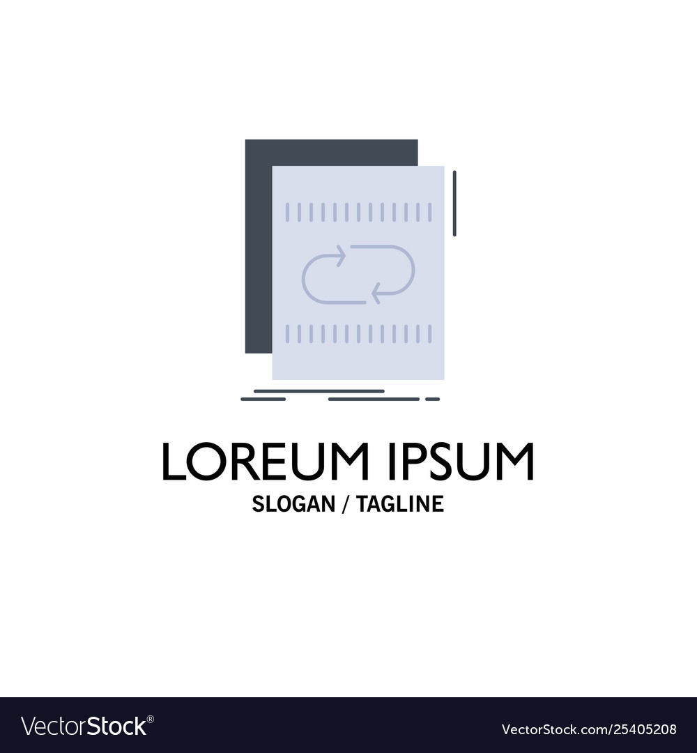 Audio file loop mix sound flat color icon vector image Audio file loop mix sound flat color icon