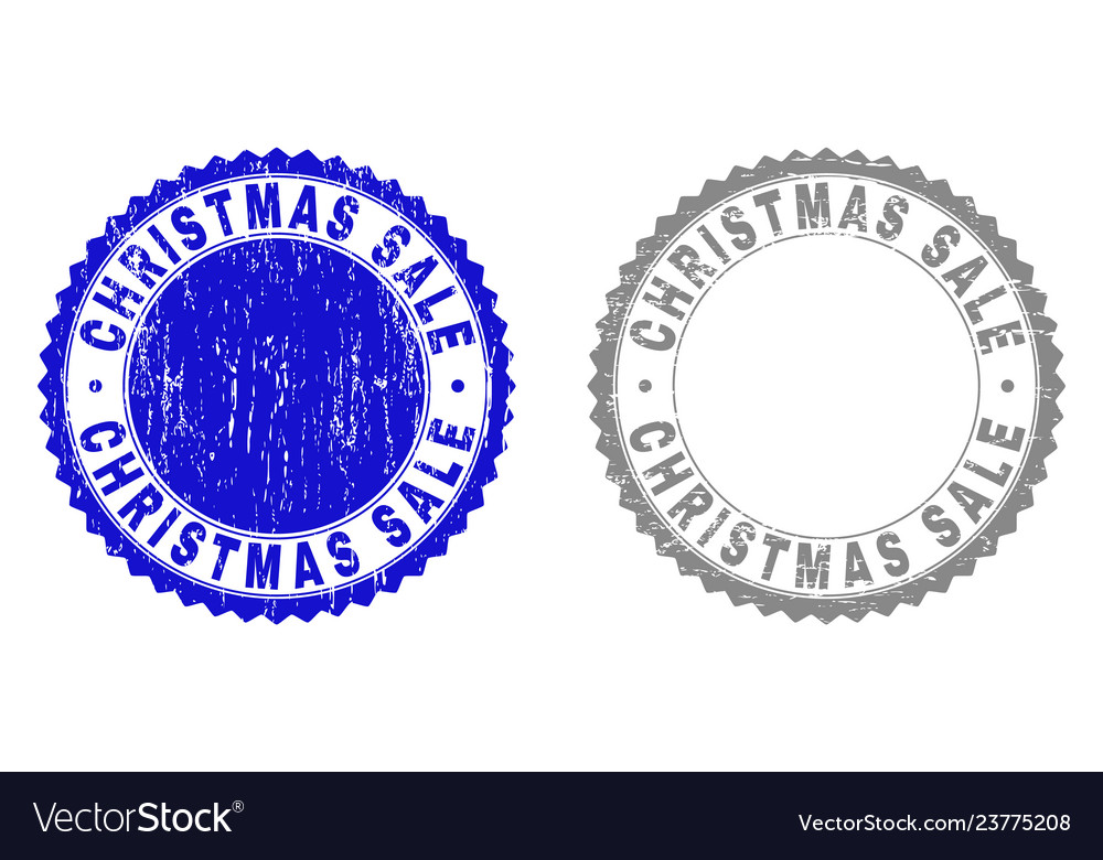 Grunge Weihnachten Verkauf Texturierte Briefmarken