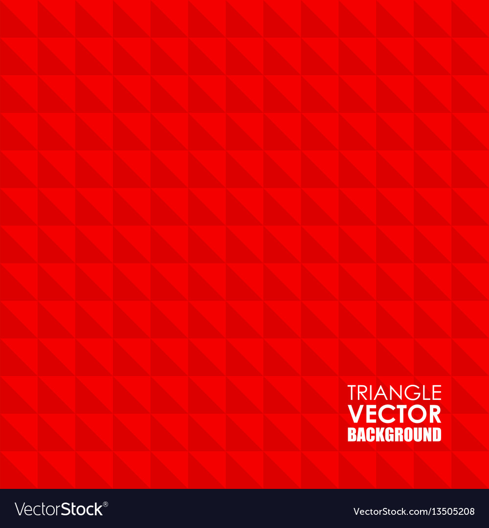 Red Geometric Triangle Background