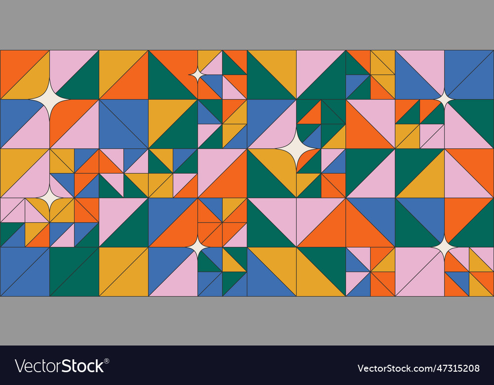 Simple geometric abstract pattern vector image Simple geometric abstract pattern