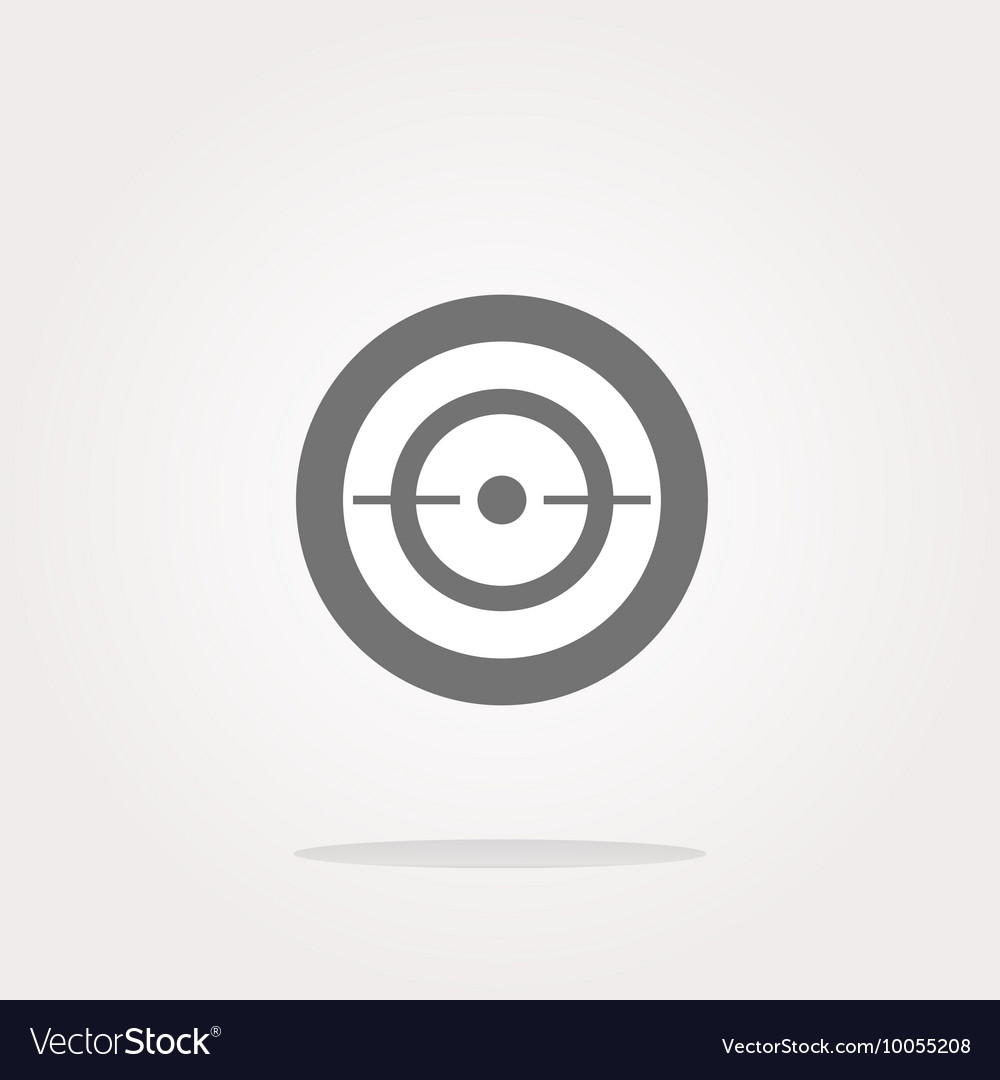 Target sign icon pointer symbol modern ui