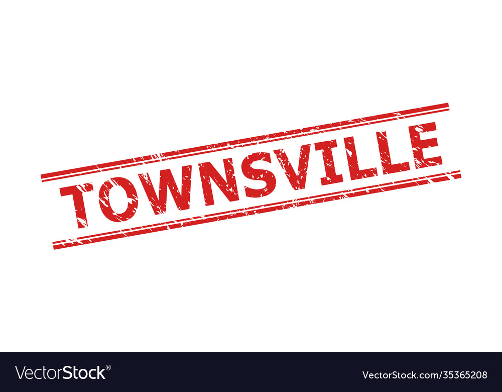 Townsville stamp seal with distress surface