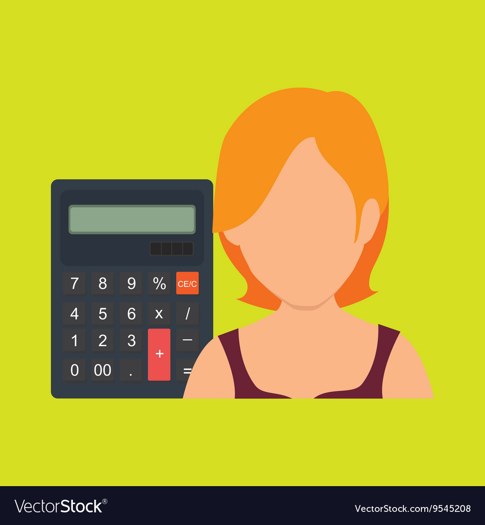User calculator design Royalty Free Vector Image