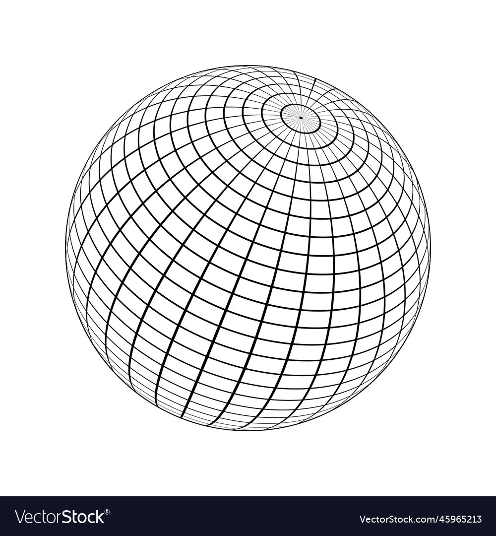 3d sphere wireframe icon orb model spherical vector image 3d sphere wireframe icon orb model spherical