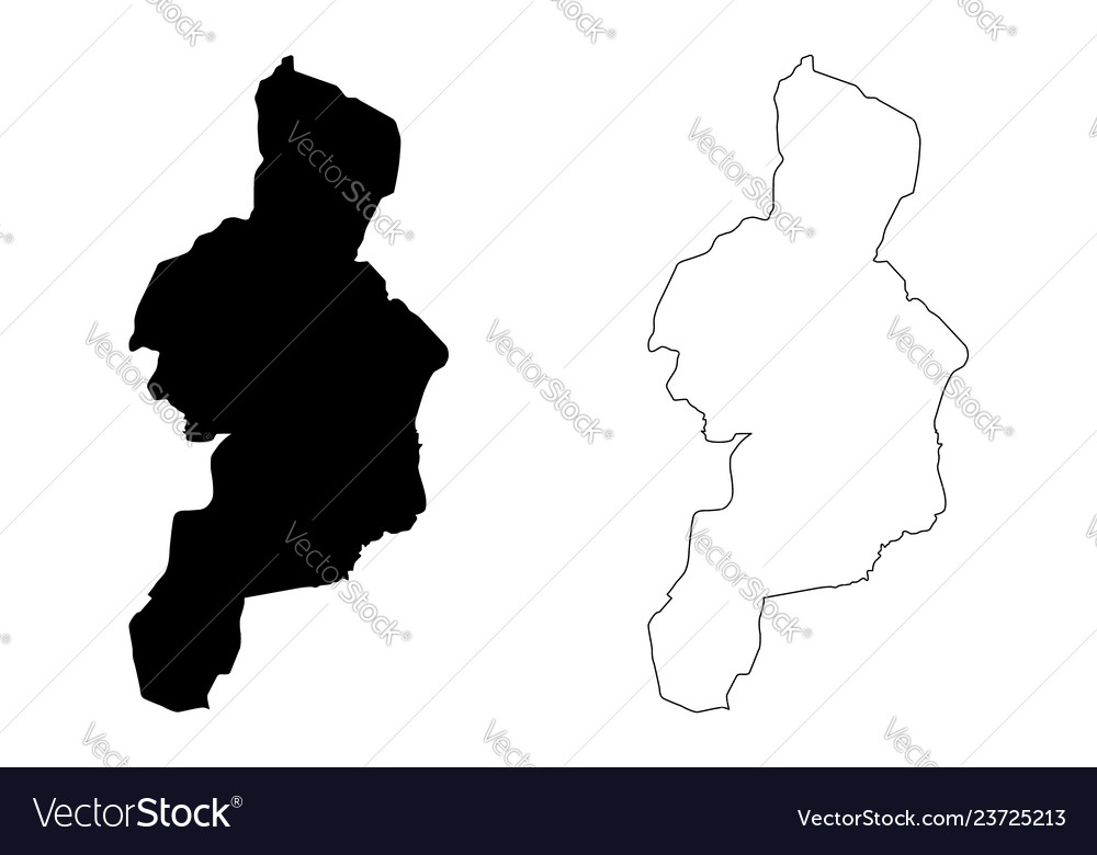 Cordillera administrative region map Royalty Free Vector