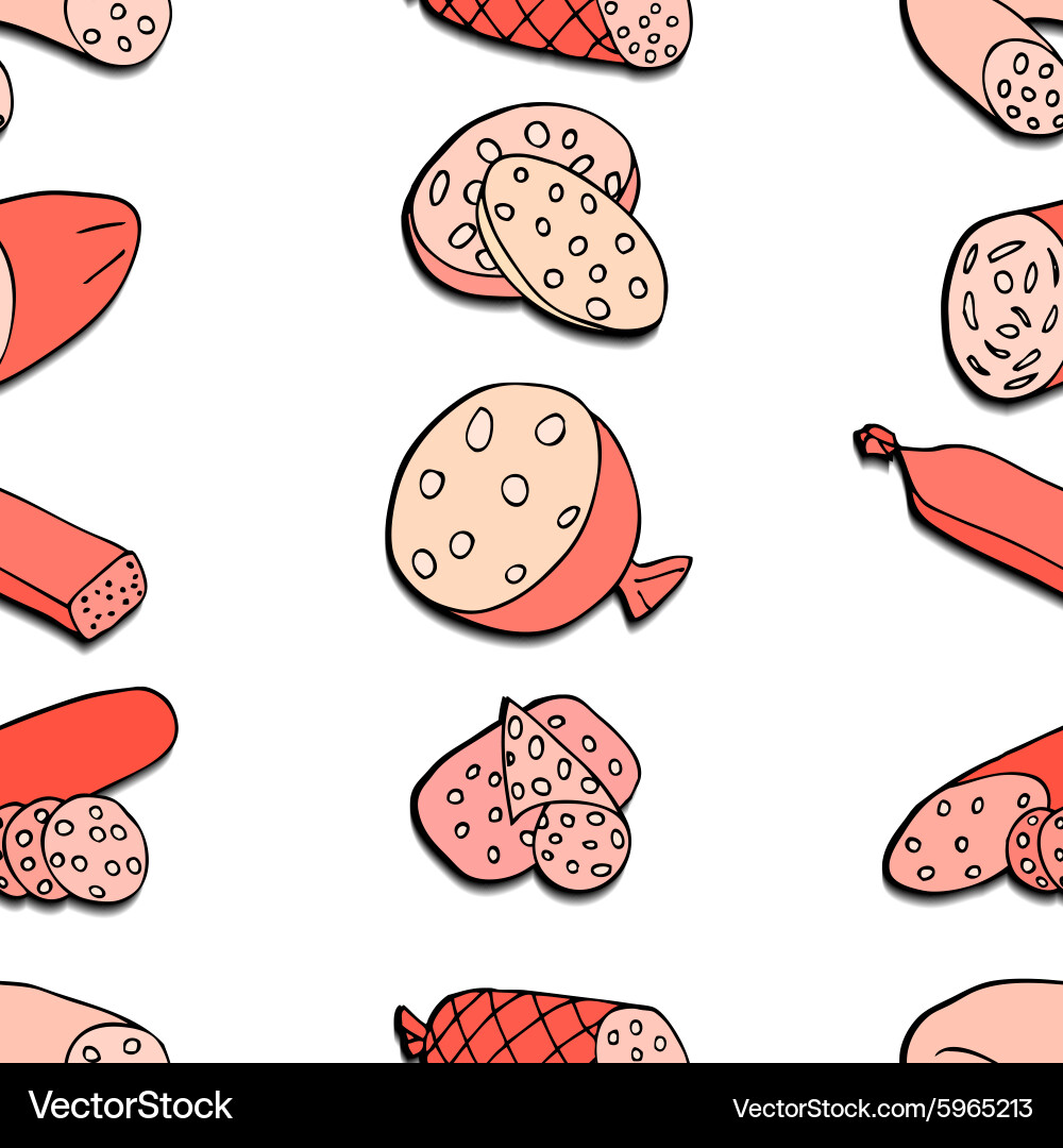Meat products Royalty Free Vector Image - VectorStock