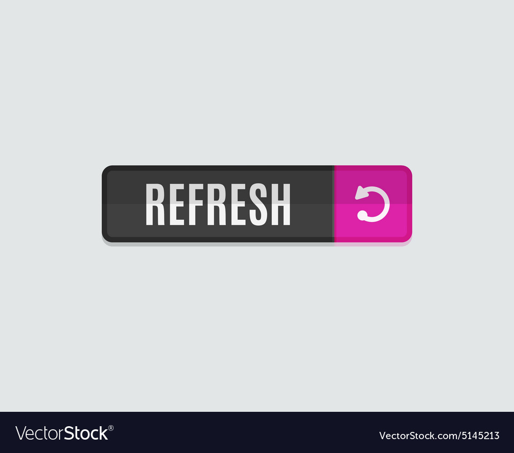 Refresh web button flat modern design