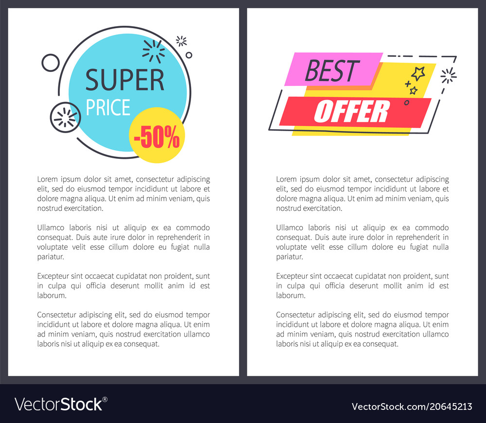 Super price round promo sticker in circle shape 50