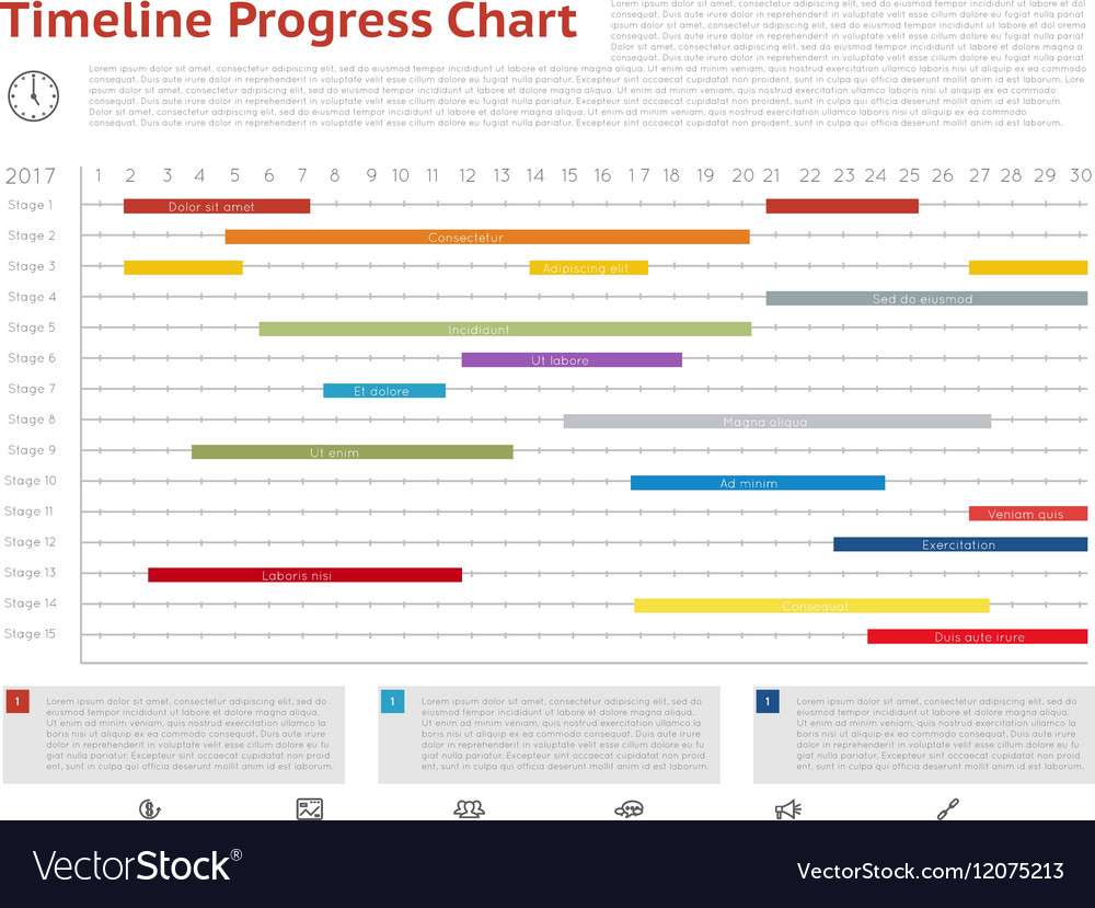 Gantt Chart Vector