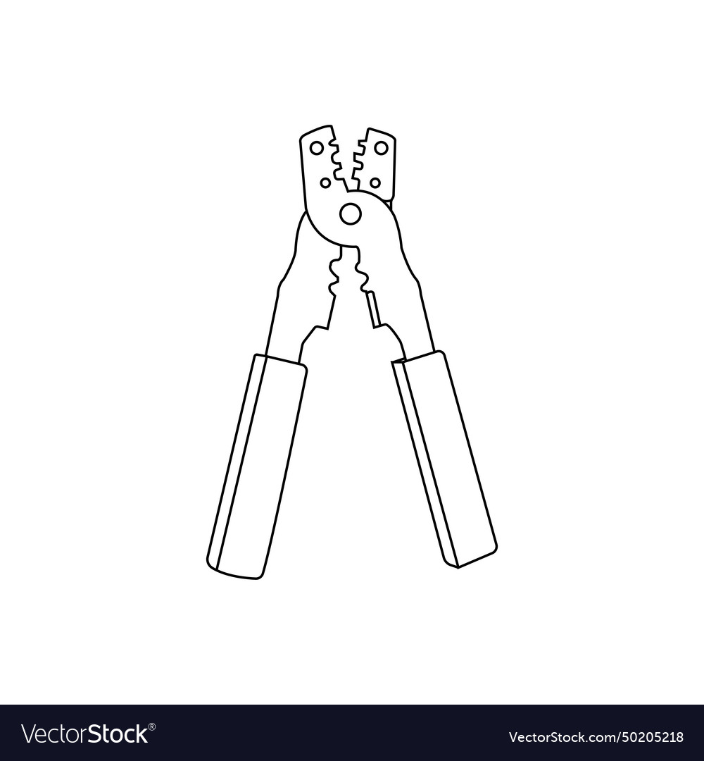 Cable stripper pliers icon