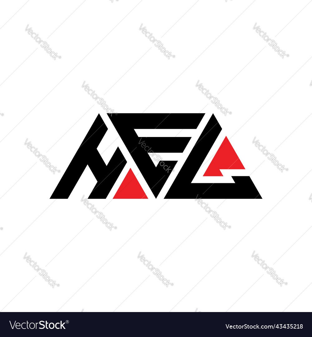 Hel triangle letter logo design