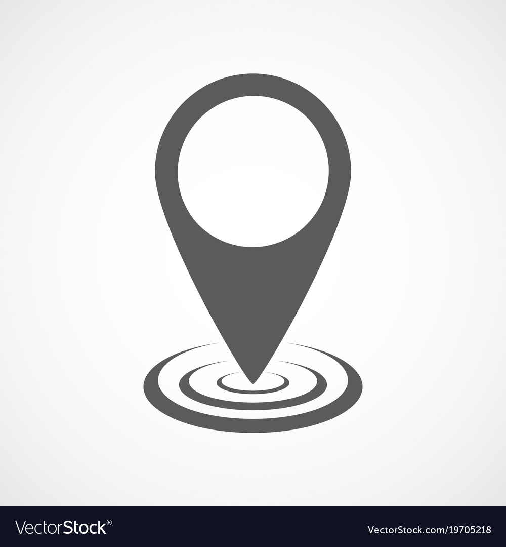 Map Point Icon Vector 19705218 