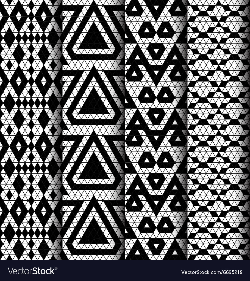 Set of four patterns