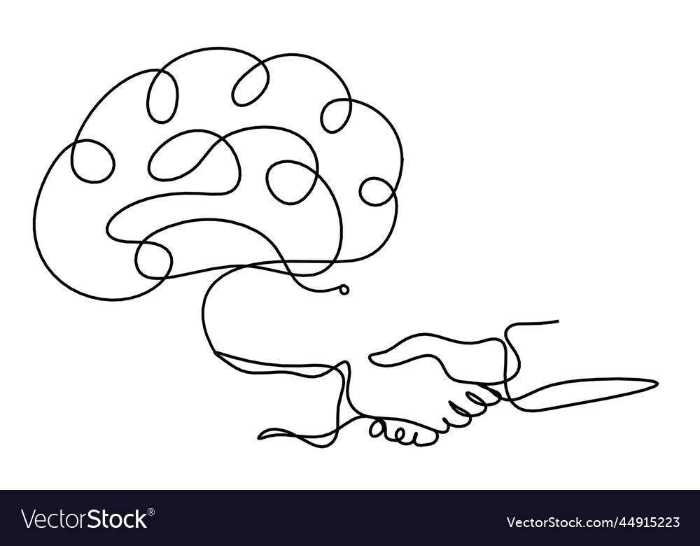Abstract Handshake with Brain