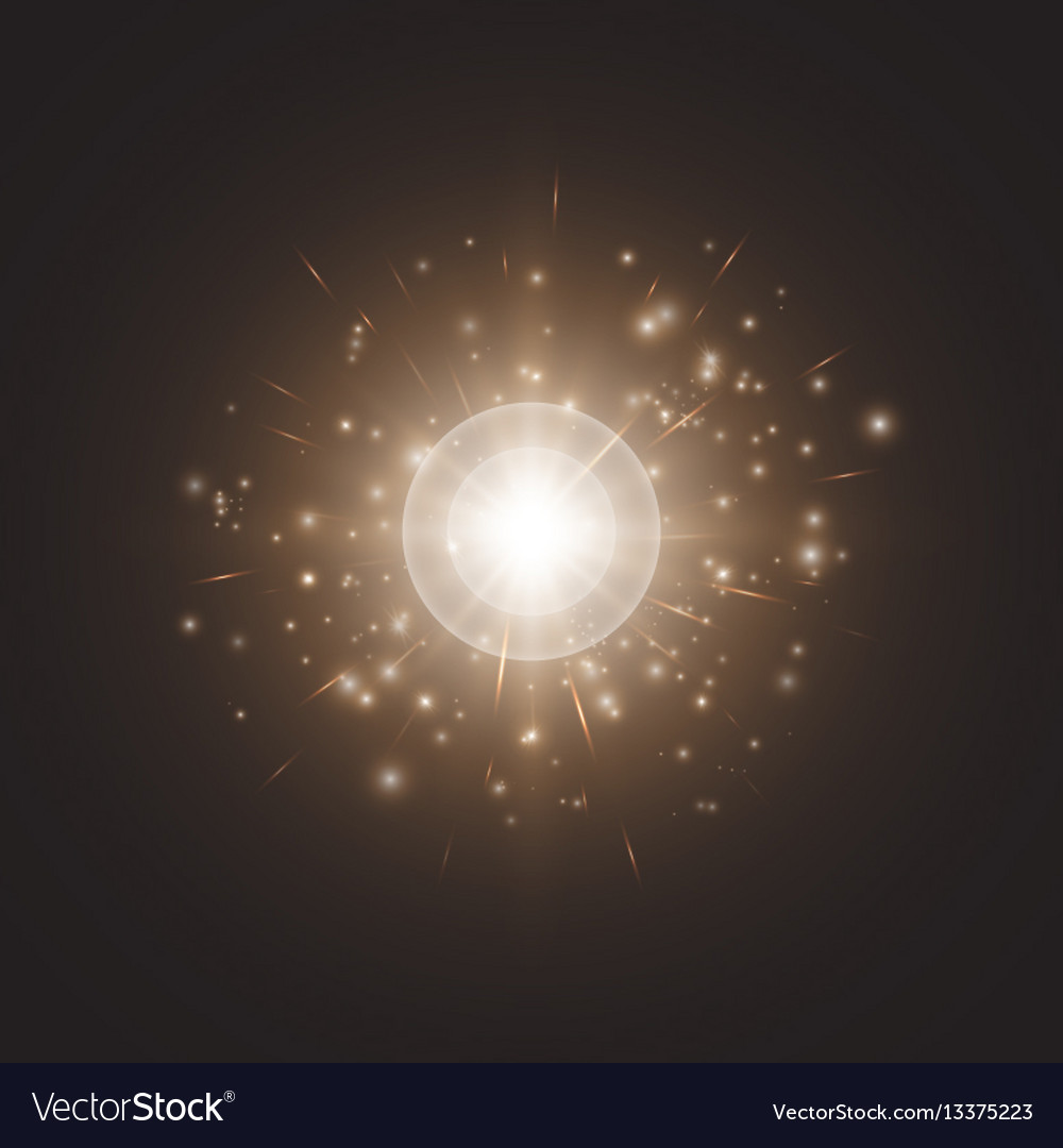 Bokeh background with shine light vector image Bokeh background with shine light