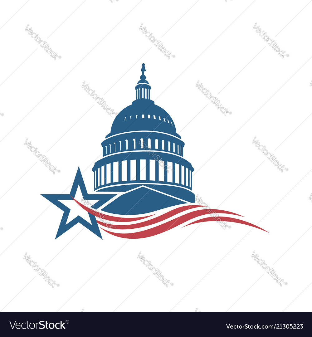 Capitol building icon Royalty Free Vector Image