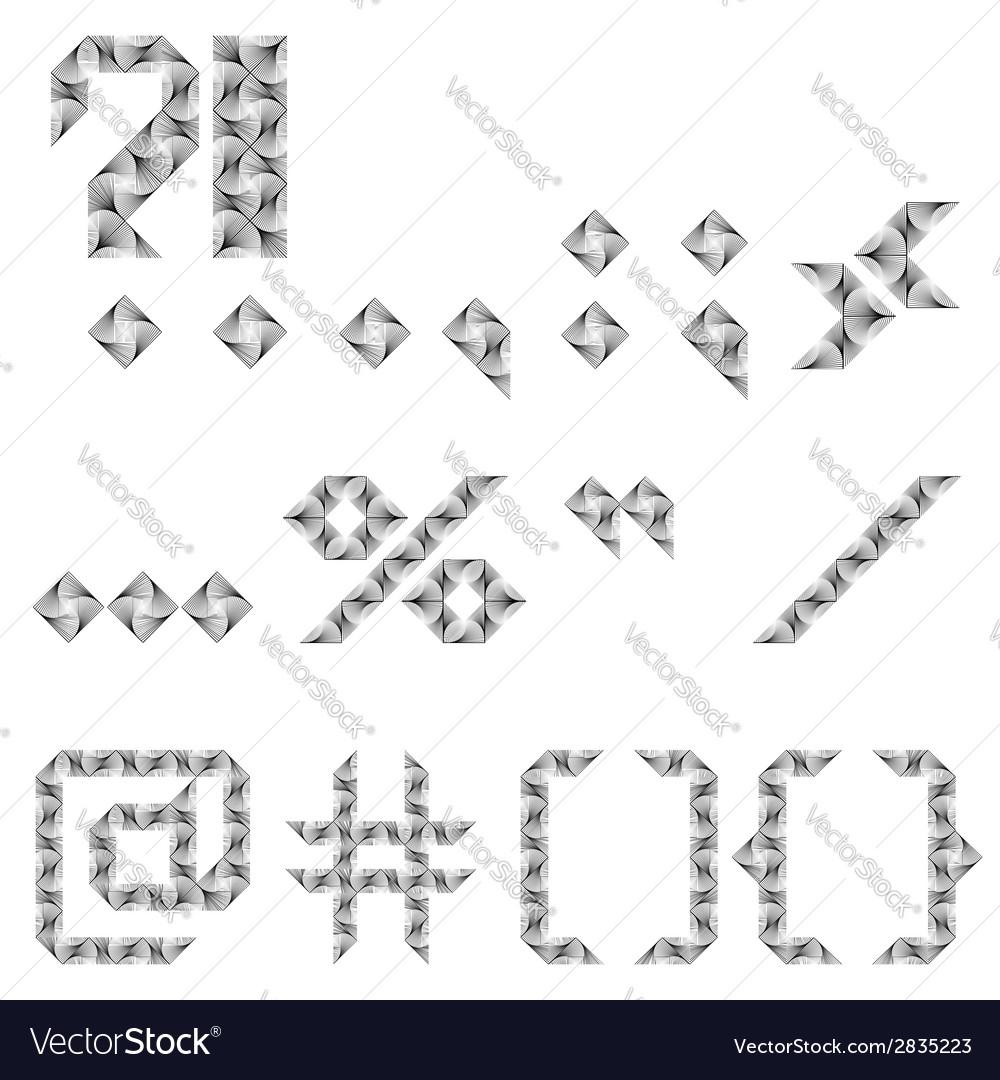 Design punctuation marks set
