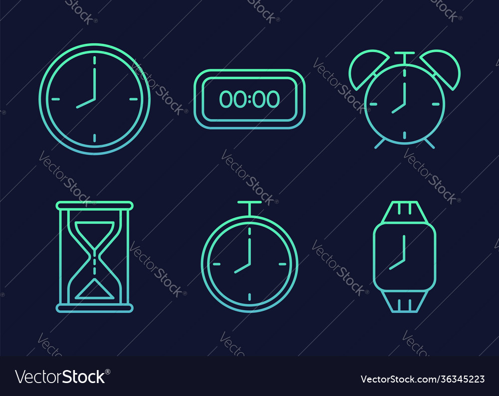 Flat with time icon simple vector image Flat with time icon simple