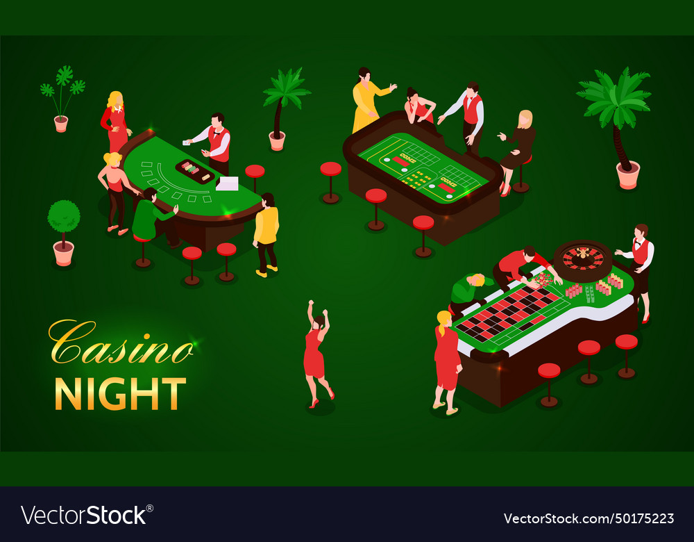 Isometric casino set