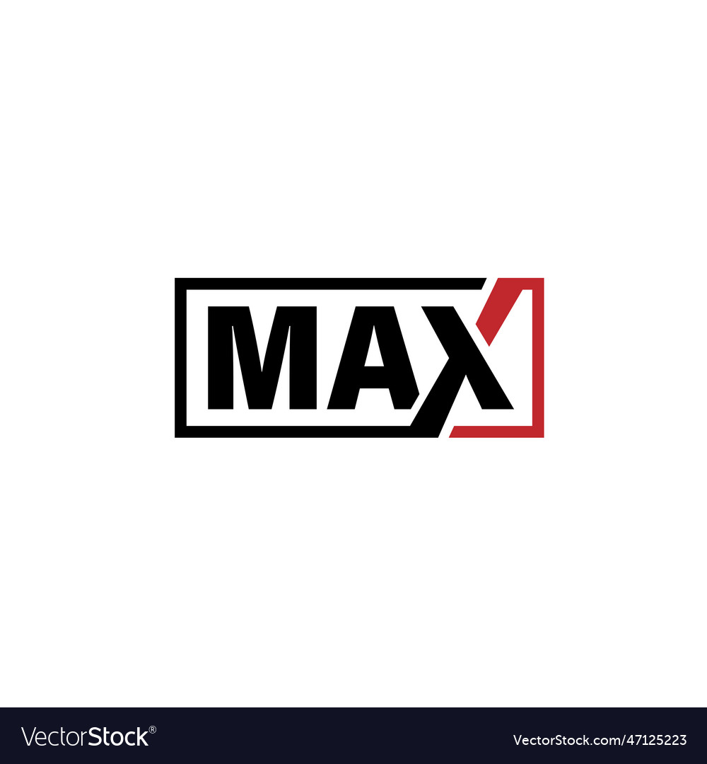 Max logo graphic Royalty Free Vector Image - VectorStock