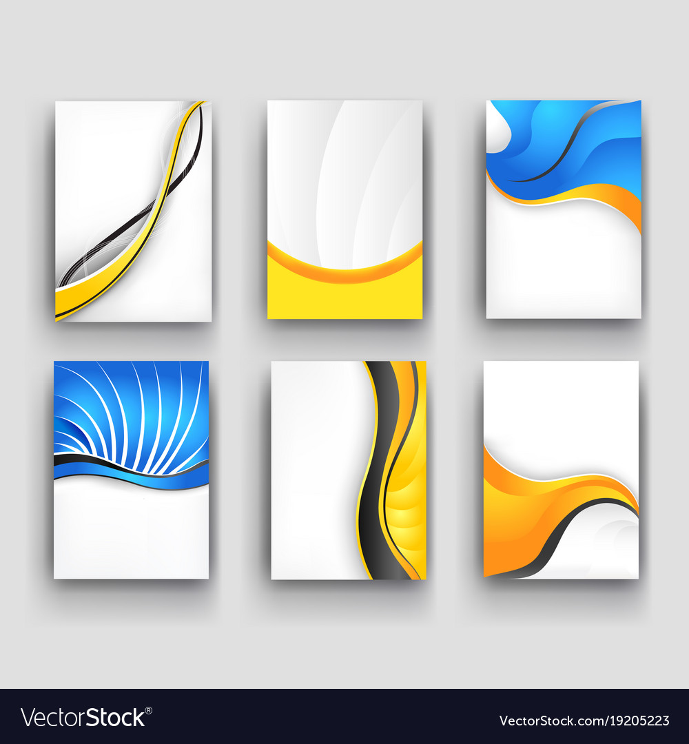 Minimal curve wave set background with shadow