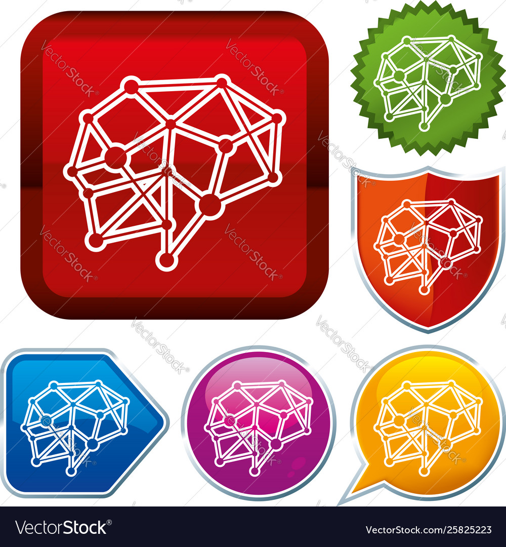Set shiny icon series on buttons brain