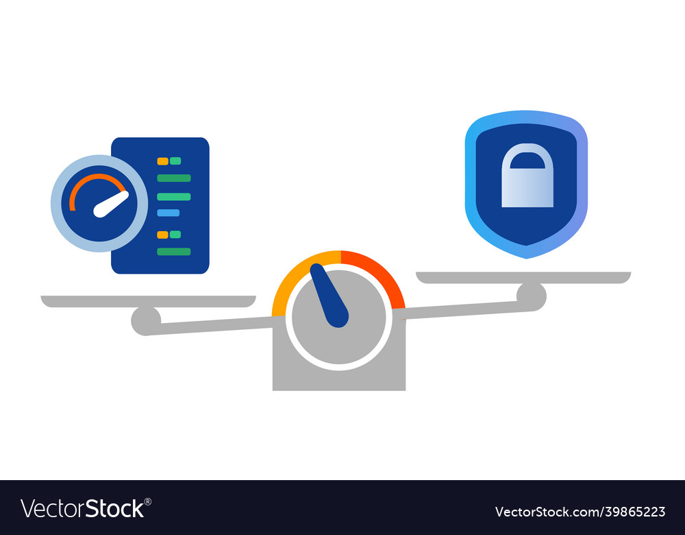 Geschwindigkeit Leistung vs Sicherheit Datenschutz sicher