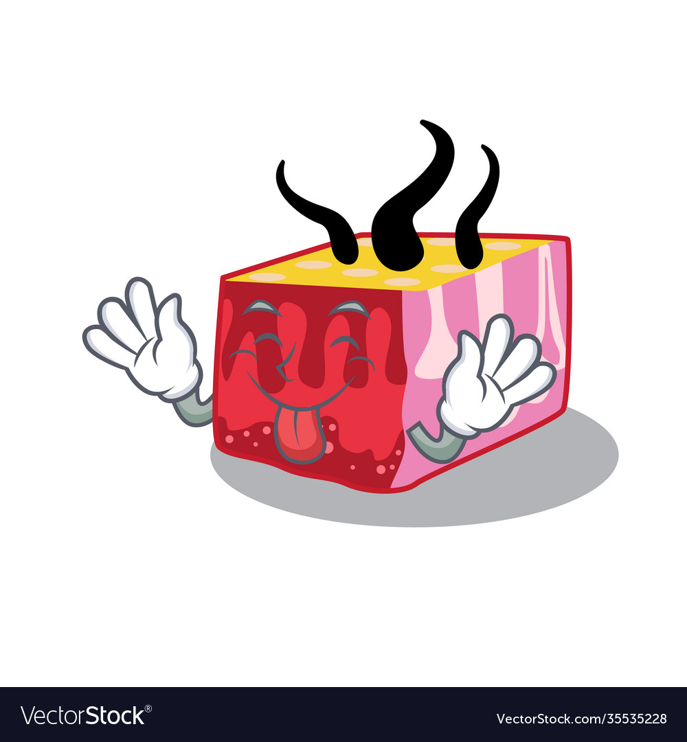 Ein lustiges Gesicht Haut Cartoon Design mit Zunge vector image Ein lustiges Gesicht Haut Cartoon Design mit Zunge