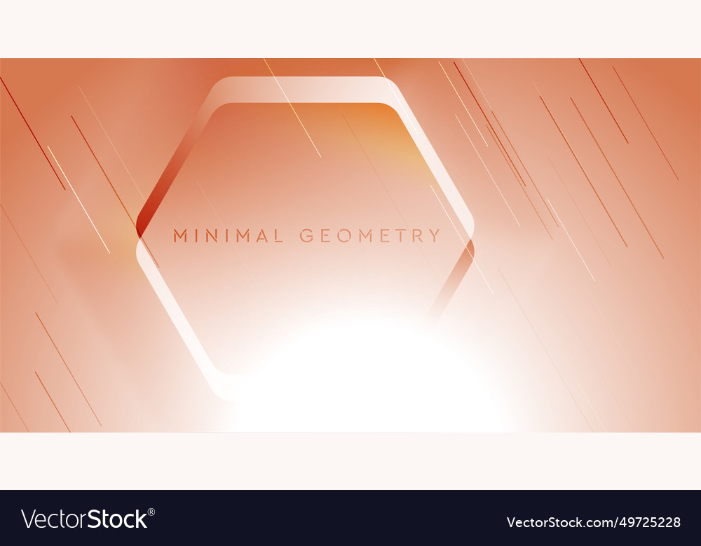 Glossy hexagon and lines abstract geometric vector image Glossy hexagon and lines abstract geometric