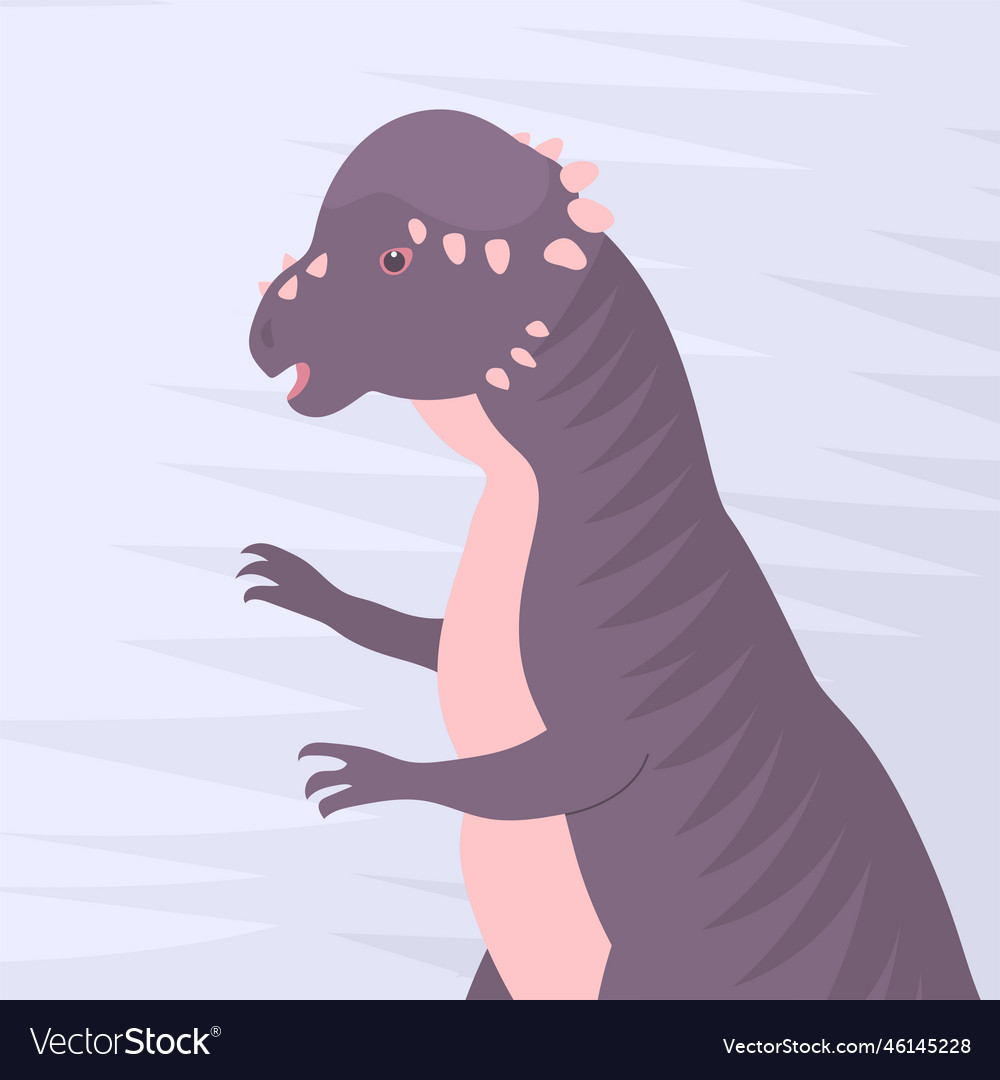 Pachycephalosaurs Dinosaurier mit einem starken Kopf