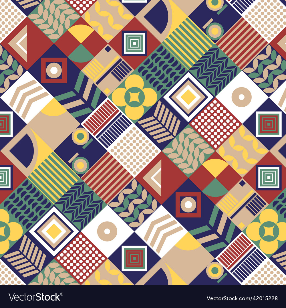Seamless pattern with squares