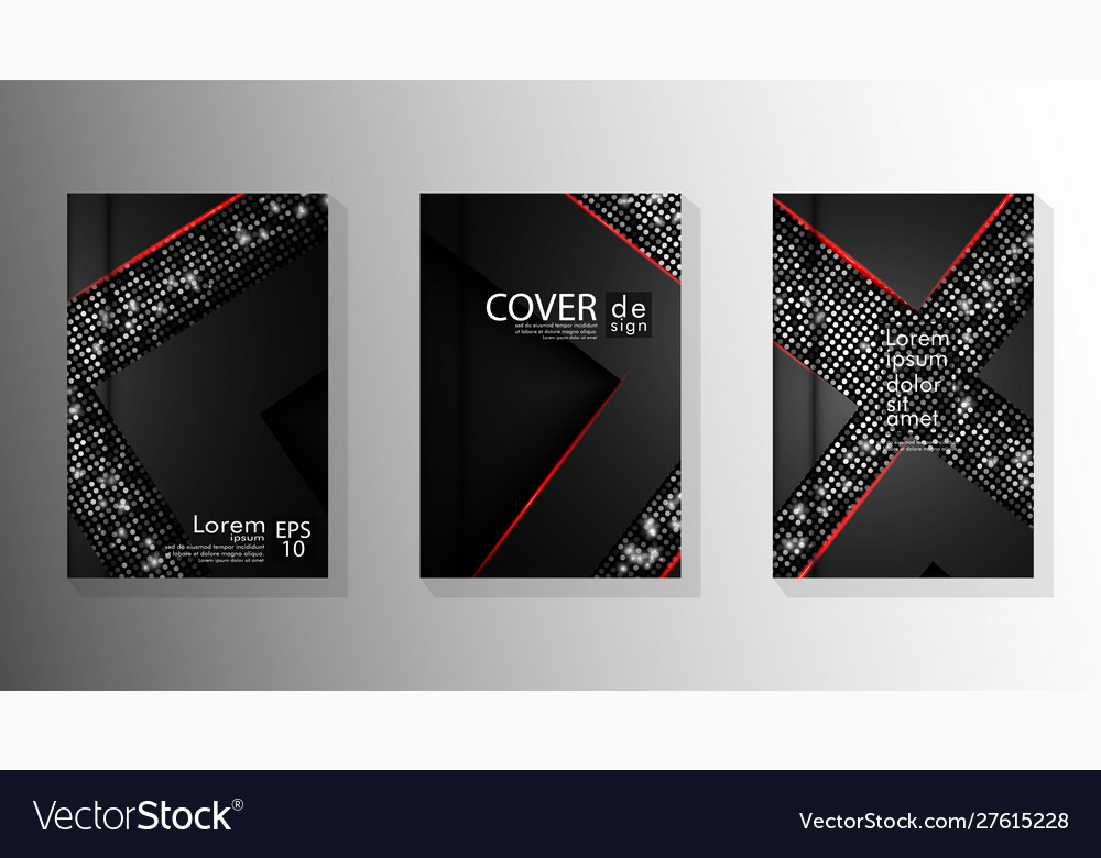 Set elegant background designs for lists vector image Set elegant background designs for lists