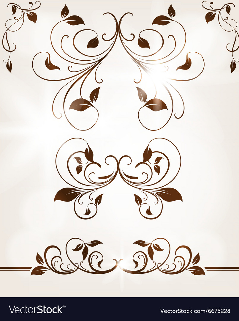 Vintage leaf design