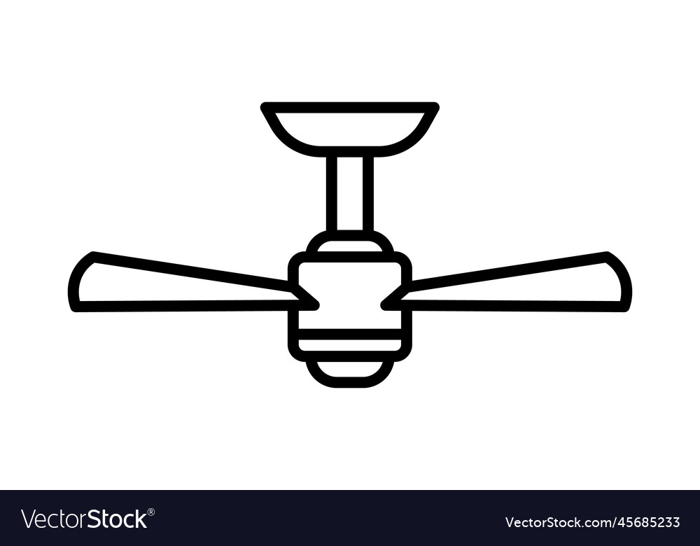 Ceiling fan interior icon on transparent vector image Ceiling fan interior icon on transparent