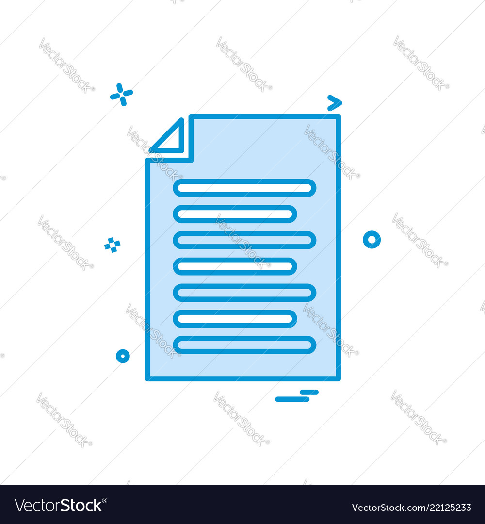 File document list icon design vector image File document list icon design