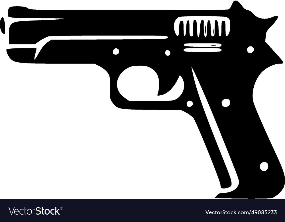 Gun - high quality logo ideal for t-shirt Vector Image