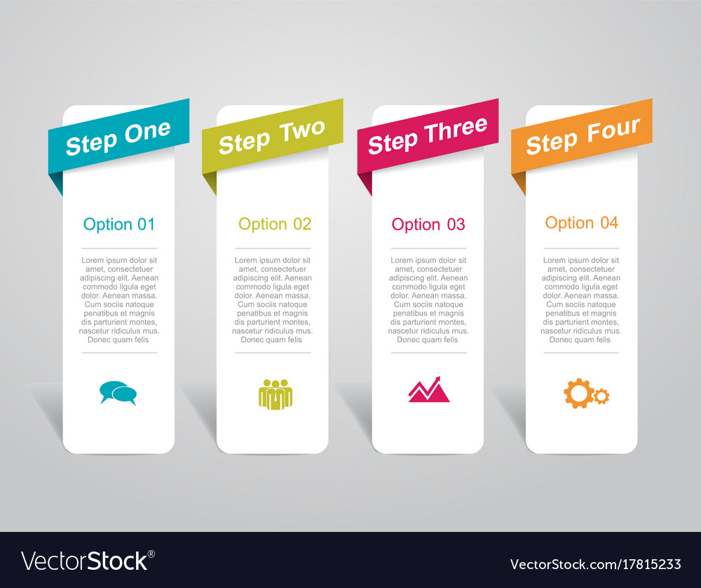 Infographic template can be used for workflow Vector Image