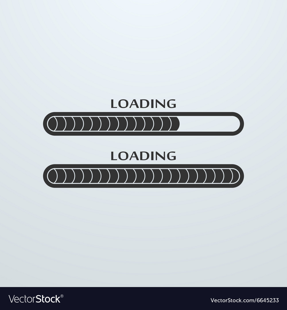 Loading uploading downloading status bar icon Vector Image