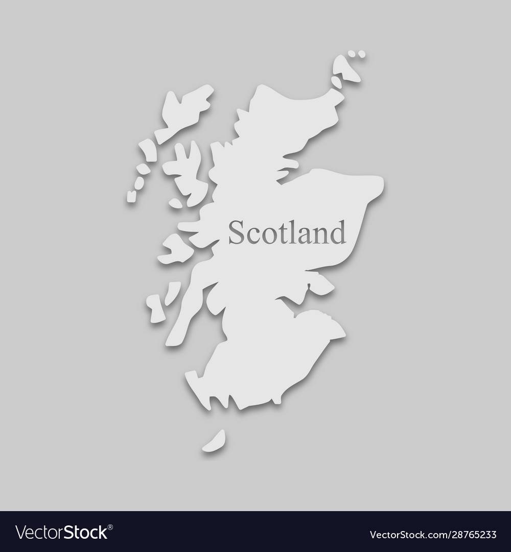 Map scotland Royalty Free Vector Image - VectorStock