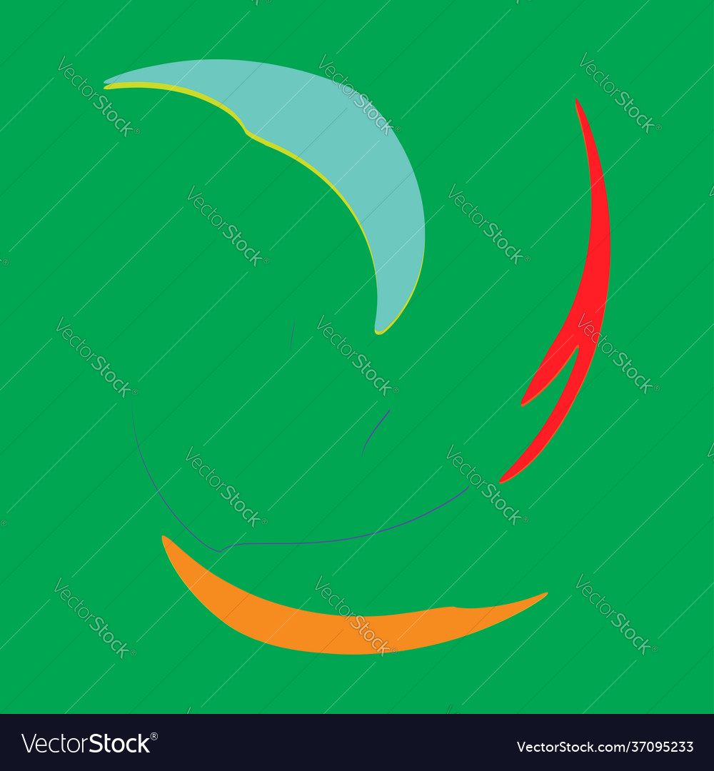 Spiral volute helix abstract design element swirl vector image Spiral volute helix abstract design element swirl