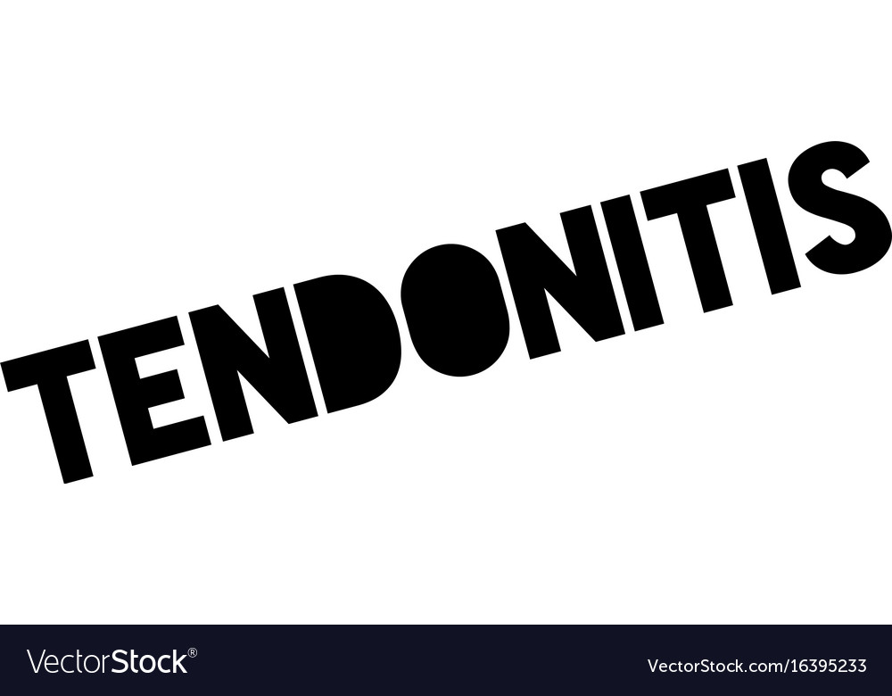 Tendonitis rubber stamp Royalty Free Vector Image