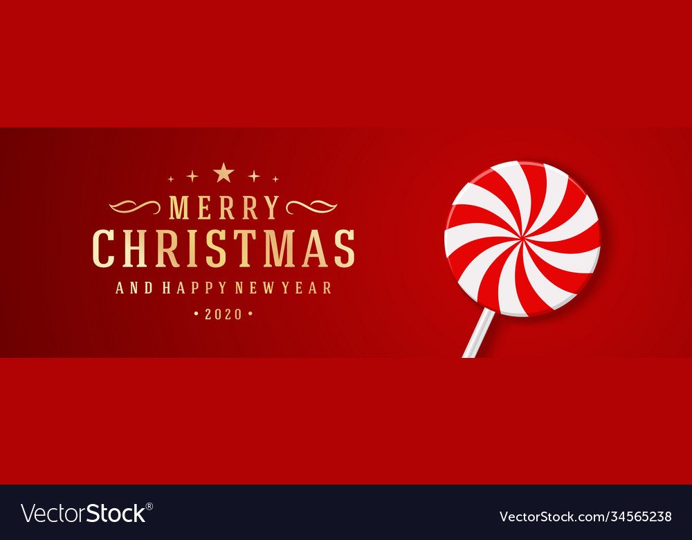 Christmas banner horizontal design template Vector Image