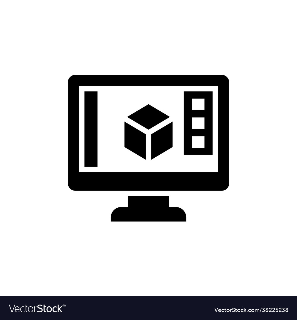 Graphics software style vector image Graphics software style
