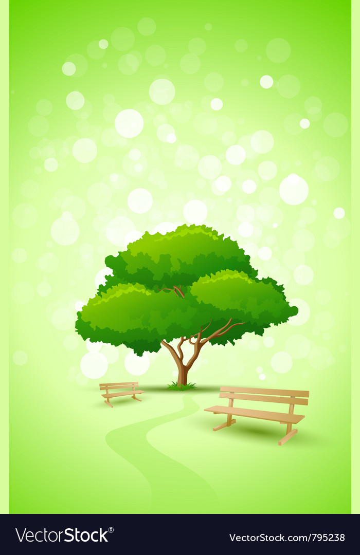 Green tree background