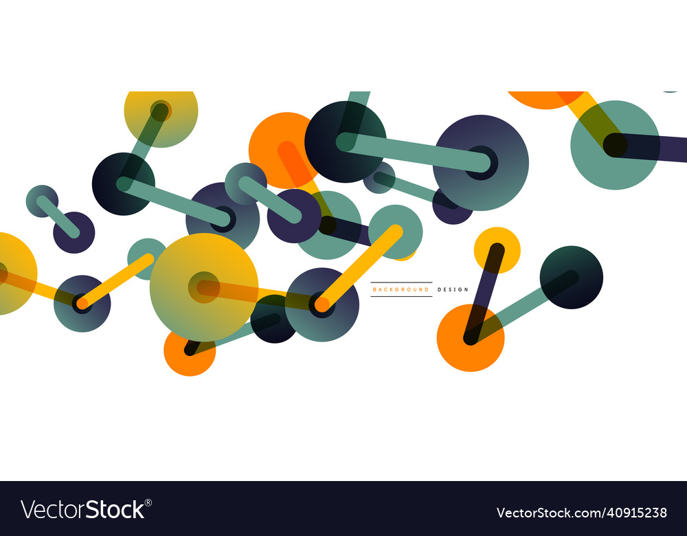 Network concept abstract background dots vector image Network concept abstract background dots
