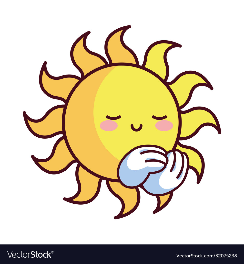 Sun happy on vacation summer Royalty Free Vector Image