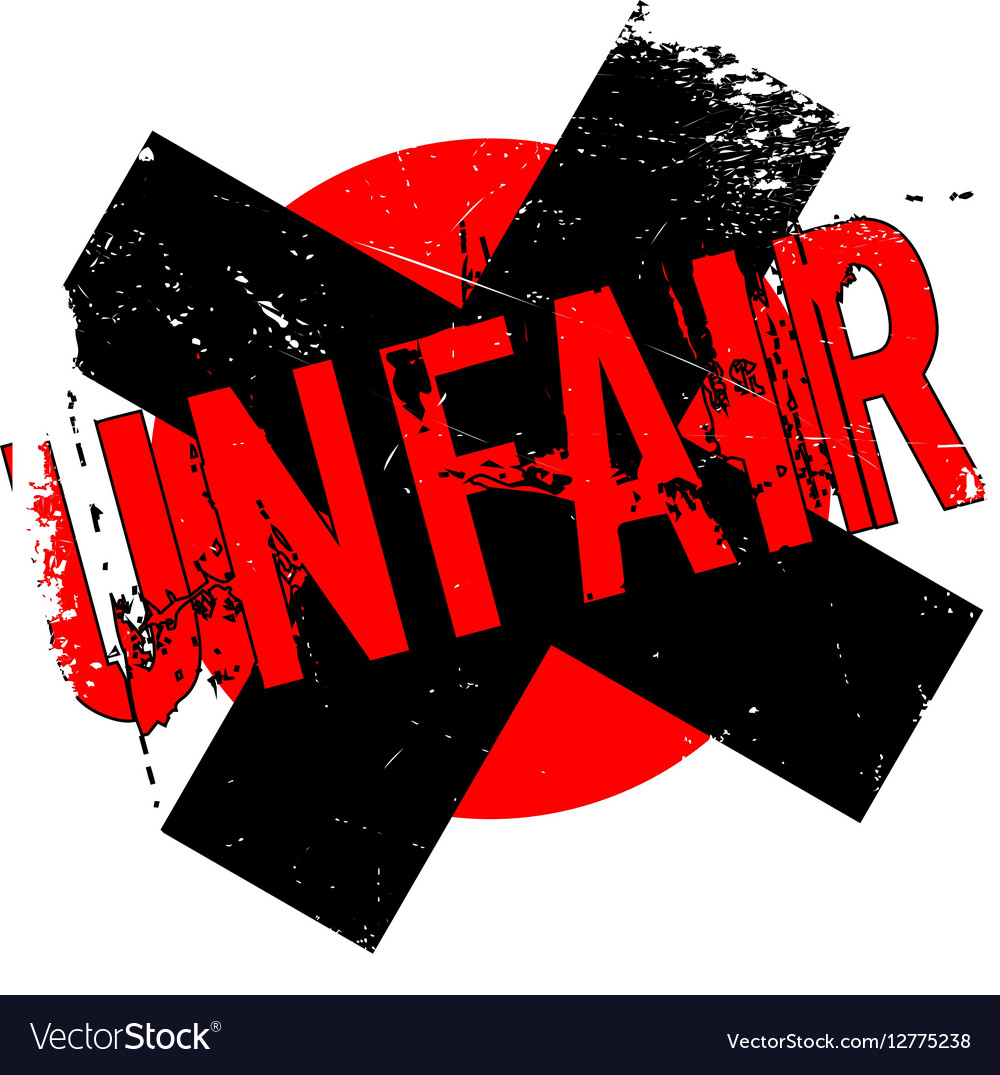 Unfair rubber stamp