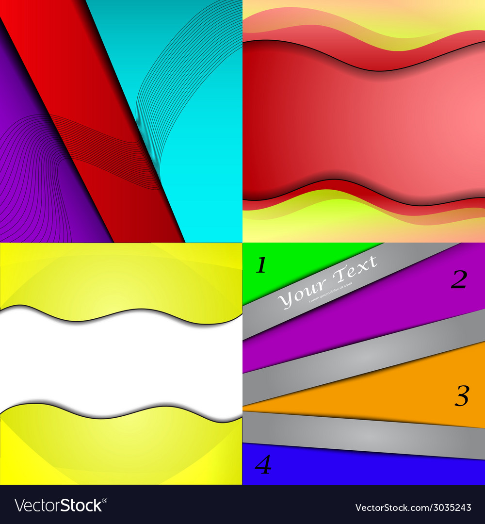 Big set of soft colored abstract background