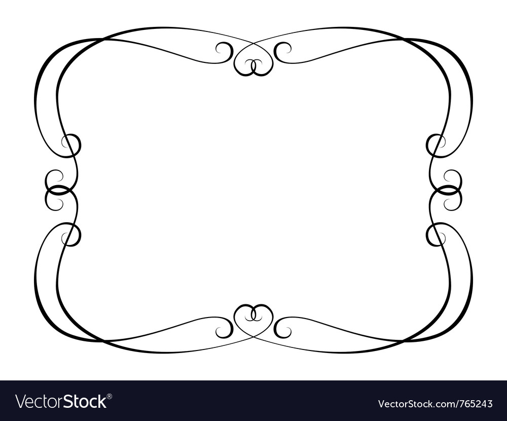 Decorative frame Royalty Free Vector Image - VectorStock