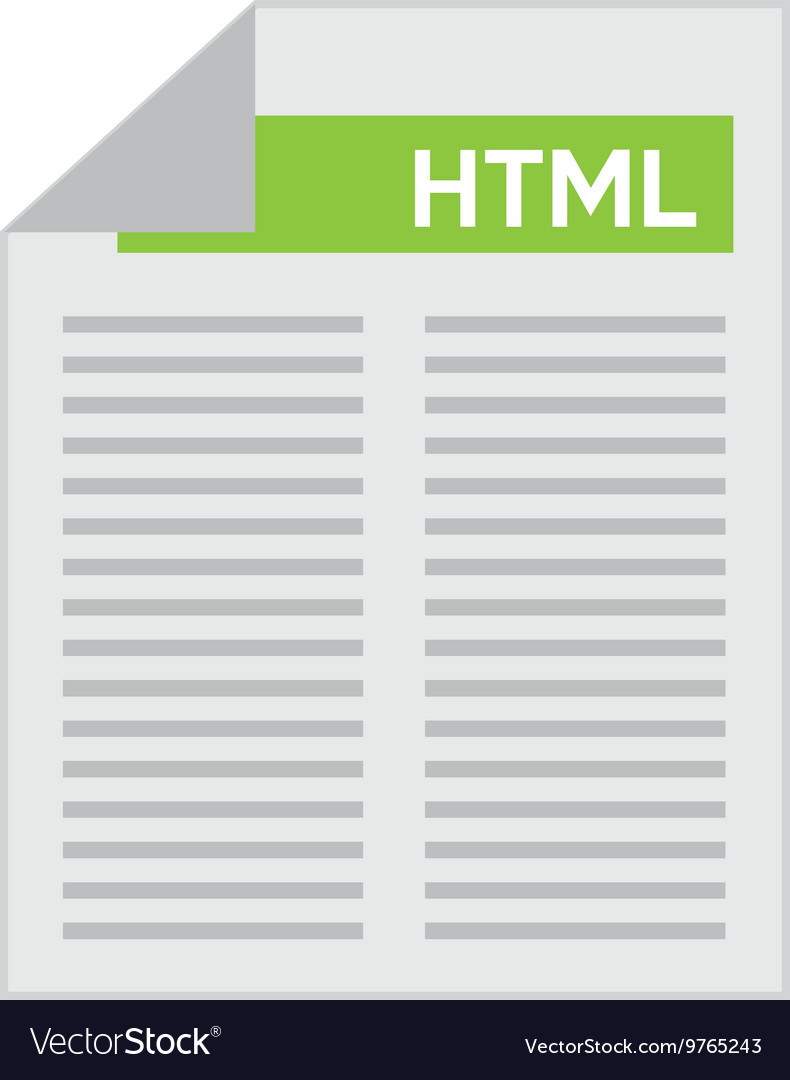 Document html isolated icon design
